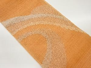 羅曲線模様織出し名古屋帯